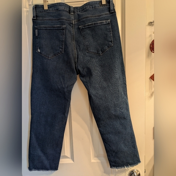 PAIGE Women's Jeans Amber 31 Raw Hem Cropped - Picture 2 of 16